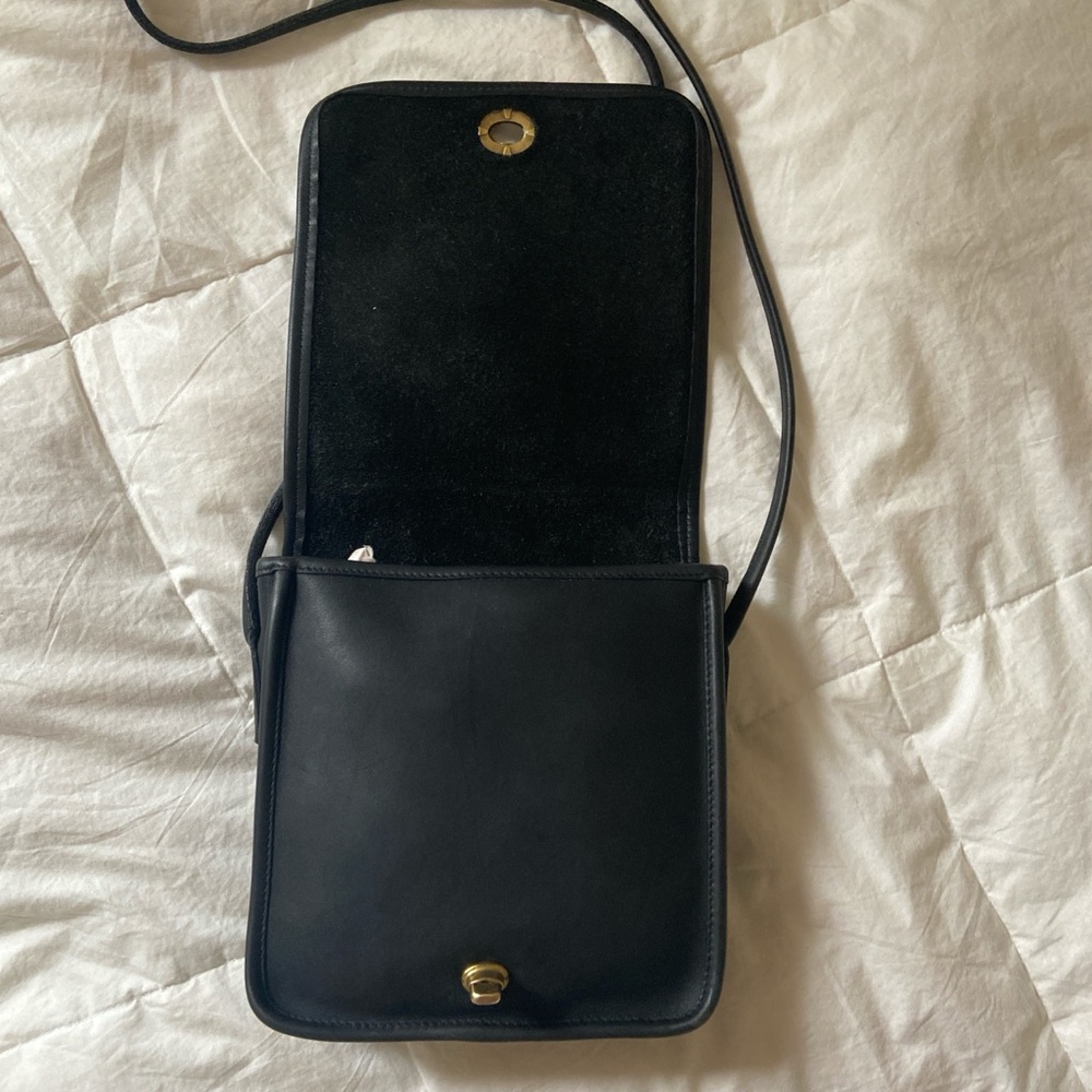 Vintage Coach Companion Flap Leather Crossbody Bag - Picture 3 of 7